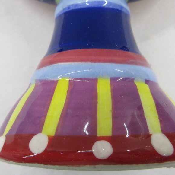 Rite Lite Chanukah Hanukkah Express Handpainted Ceramic Mini Menorah Leiner 2008 - Picture 14 of 16